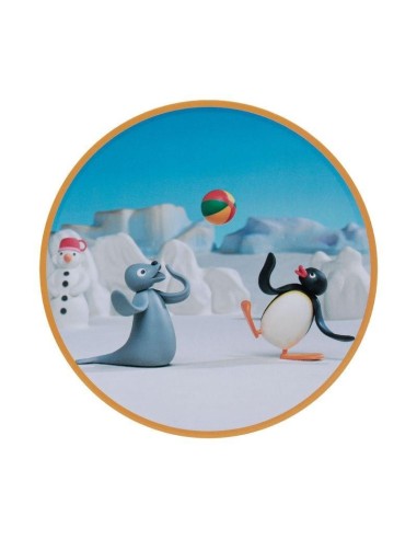 PINGU - 4 Dessous de Verres Gravés en Métal 