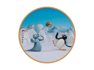 PINGU - 4 Dessous de Verres Gravés en Métal 