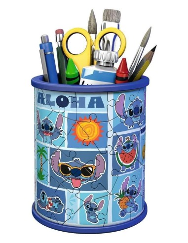 DISNEY - Stitch - Puzzle 3D - Pot à Crayons 54p 