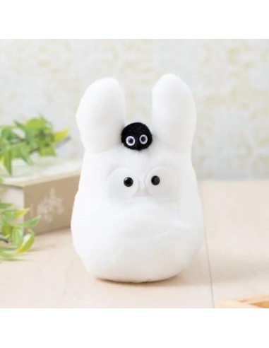 MON VOISIN TOTORO - Totoro Blanc - Peluche Beanbag 15cm 