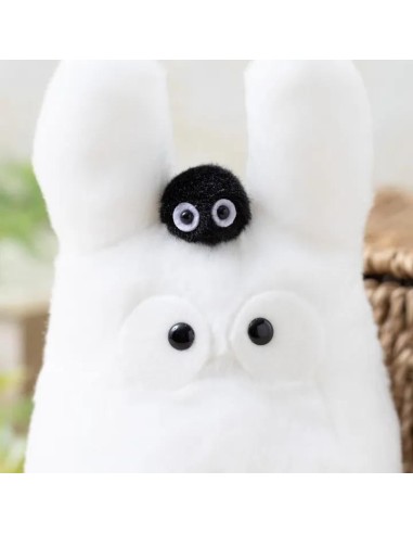 MON VOISIN TOTORO - Totoro Blanc - Peluche Beanbag 15cm 