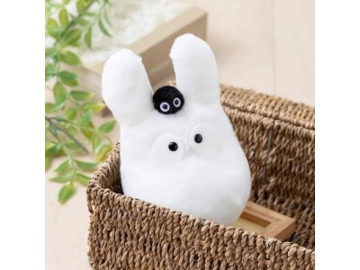 MON VOISIN TOTORO - Totoro Blanc - Peluche Beanbag 15cm 