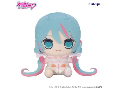 HATSUNE MIKU - Rabbite Ear Hood Pajama - Big Plush Toy Kyurumaru 28cm 