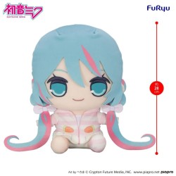 HATSUNE MIKU - Rabbite Ear Hood Pajama - Big Plush Toy Kyurumaru 28cm  2