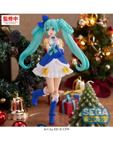 HATSUNE MIKU - Saphire Christmas - Figurine High Premium 21cm 