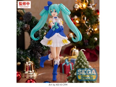 HATSUNE MIKU - Saphire Christmas - Figurine High Premium 21cm 
