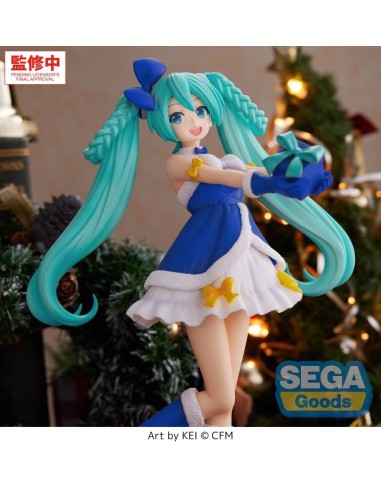 HATSUNE MIKU - Saphire Christmas - Figurine High Premium 21cm 