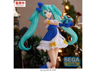 HATSUNE MIKU - Saphire Christmas - Figurine High Premium 21cm 