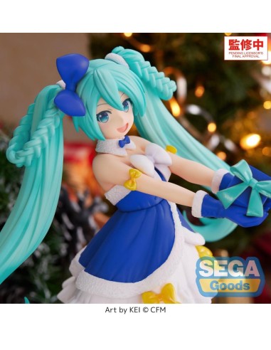 HATSUNE MIKU - Saphire Christmas - Figurine High Premium 21cm 