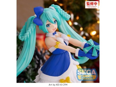 HATSUNE MIKU - Saphire Christmas - Figurine High Premium 21cm 
