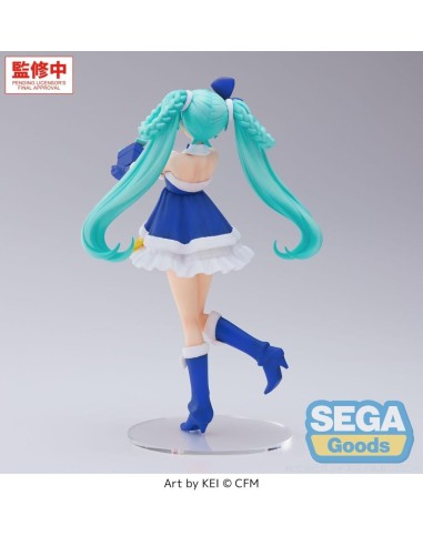HATSUNE MIKU - Saphire Christmas - Figurine High Premium 21cm 