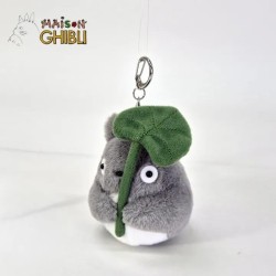 MON VOISIN TOTORO - Totoro gris feuille - Porte-clé peluche Nakayoshi  2