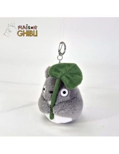 MON VOISIN TOTORO - Totoro gris feuille - Porte-clé peluche Nakayoshi 