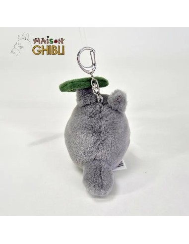 MON VOISIN TOTORO - Totoro gris feuille - Porte-clé peluche Nakayoshi 