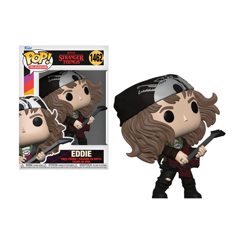 STRANGER THINGS S4 - POP TV NÂ° 1462 - Chasseur Eddie avec Guitare