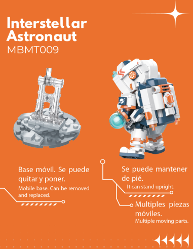 POP SERIES - Kit de Construction - Astronaute Interstellaire - 302pc 