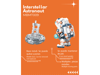 POP SERIES - Kit de Construction - Astronaute Interstellaire - 302pc 