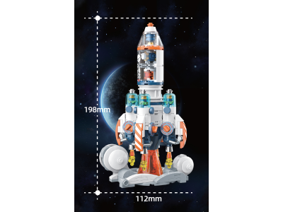 POP SERIES - Kit de Construction - Fusée exploration spatiale - 294pc 