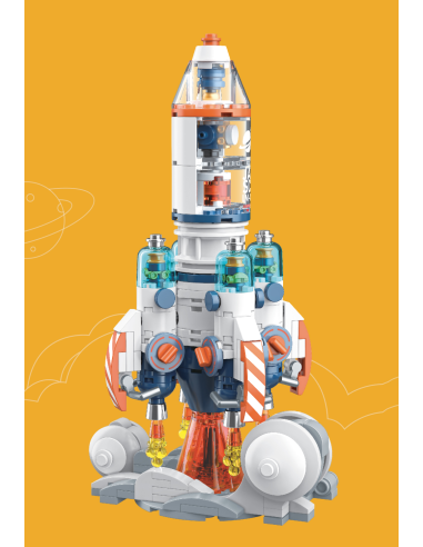 POP SERIES - Kit de Construction - Fusée exploration spatiale - 294pc 