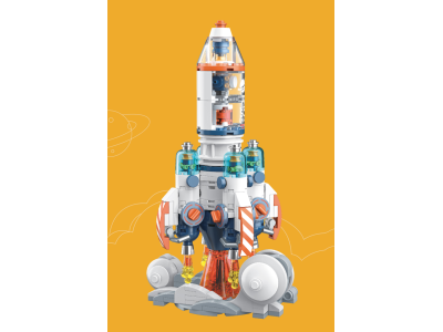 POP SERIES - Kit de Construction - Fusée exploration spatiale - 294pc 