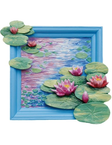 MAGNET DIY - Nénuphars - Aimant à peindre en 3D DIY 