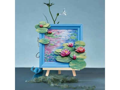 MAGNET DIY - Nénuphars - Aimant à peindre en 3D DIY 