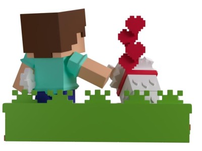 MINECRAFT - Domestiquer un loup - Figurine Youtooz 13cm 