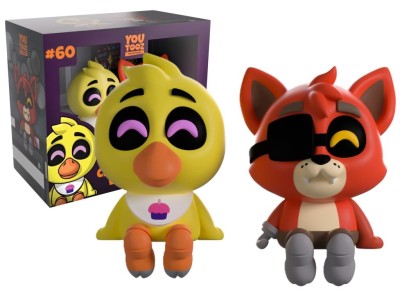 FIVE NIGHTS AT FREDDY'S - Chica & Foxy - Monitor Buddiez 6cm 