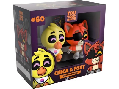 FIVE NIGHTS AT FREDDY'S - Chica & Foxy - Monitor Buddiez 6cm 