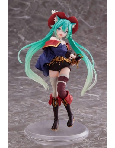 HATSUNE MIKU - Miku "Puss in Boots" - Statuette Wonderland 18cm 