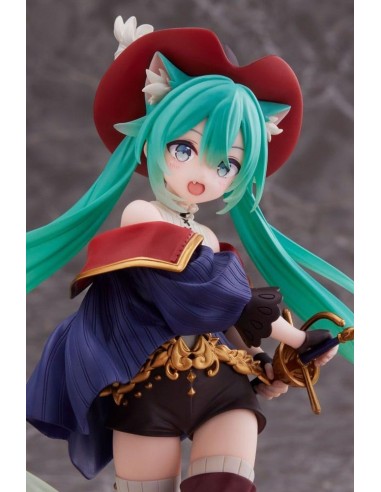 HATSUNE MIKU - Miku "Puss in Boots" - Statuette Wonderland 18cm 