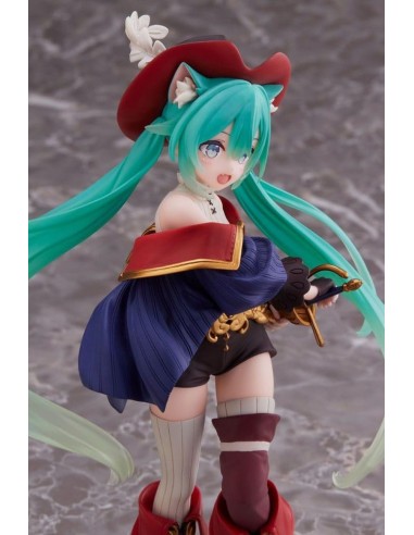 HATSUNE MIKU - Miku "Puss in Boots" - Statuette Wonderland 18cm 