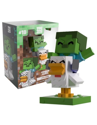 MINECRAFT - Chicken Jockey - Figurine Youtooz 12cm 