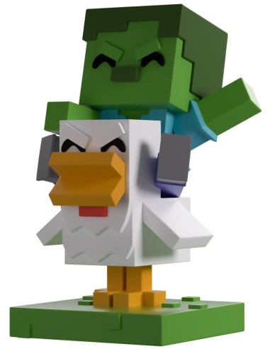 MINECRAFT - Chicken Jockey - Figurine Youtooz 12cm 