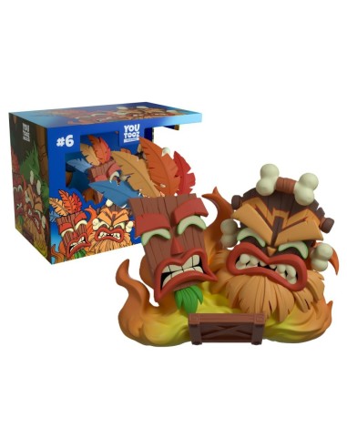 CRASH BANDICOOT - Aku Aku & Uka Uka - Figurine Youtooz 9cm 