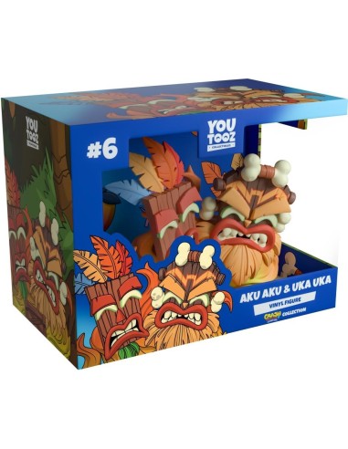 CRASH BANDICOOT - Aku Aku & Uka Uka - Figurine Youtooz 9cm 