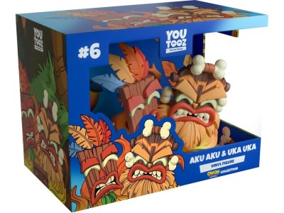 CRASH BANDICOOT - Aku Aku & Uka Uka - Figurine Youtooz 9cm 