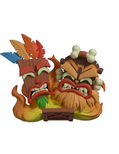 CRASH BANDICOOT - Aku Aku & Uka Uka - Figurine Youtooz 9cm 