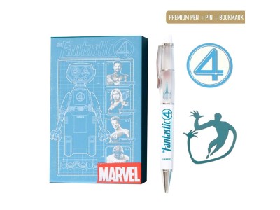 MARVEL - Les 4 Fantastiques - Set Stylo à Bille 