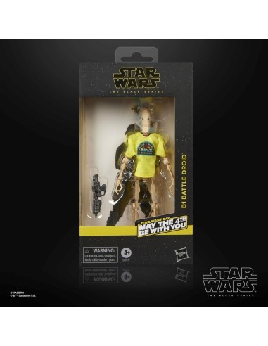 STAR WARS -B1 Battle Droid "May the 4th be.."  -Fig. Black Series 15cm 