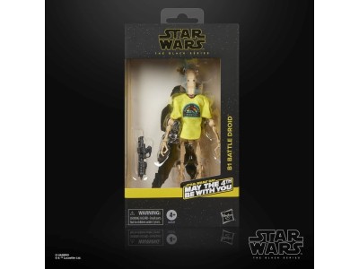 STAR WARS -B1 Battle Droid "May the 4th be.."  -Fig. Black Series 15cm 
