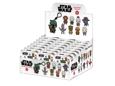 STAR WARS MOST WANTED - Series 1 - 3D Foam Bag Clip (Display 24 Pcs) 