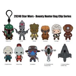 STAR WARS MOST WANTED - Series 1 - 3D Foam Bag Clip (Display 24 Pcs)  2