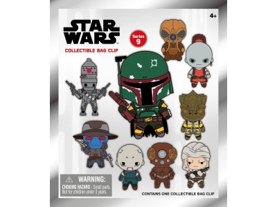 STAR WARS MOST WANTED - Series 1 - 3D Foam Bag Clip (Display 24 Pcs) 