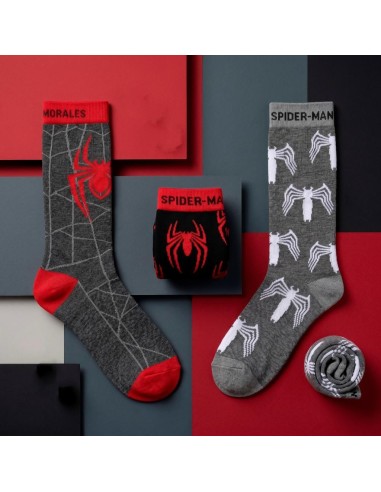 MARVEL - Spider-Man - Pack de 3 Paires de Chaussettes (Taille 38-45) 