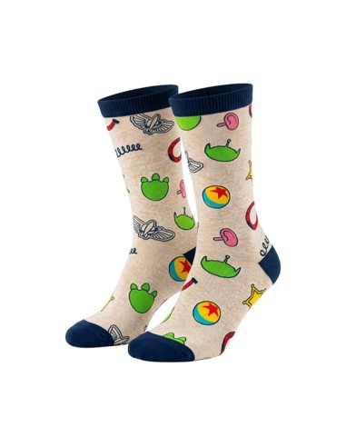 PIXAR - Toy Story - Pack de 3 Paires de Chaussettes (Taille 38-45) 