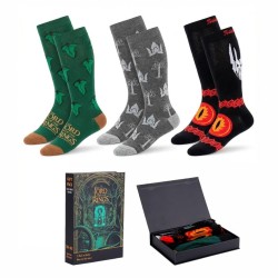 SEIGNEUR DES ANNEAUX - Pack de 3 Paires de Chaussettes (Taille 38-45) 