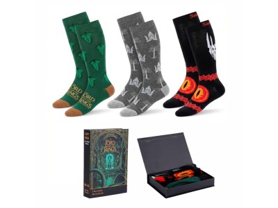 SEIGNEUR DES ANNEAUX - Pack de 3 Paires de Chaussettes (Taille 38-45) 