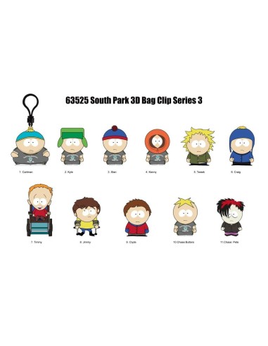 SOUTH PARK - Series 3 - 3D Foam Bag Clip (Display 24 Pcs) 