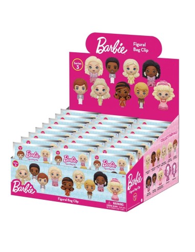 BARBIE - Series 3 - 3D Foam Bag Clip (Display 24 Pcs) 